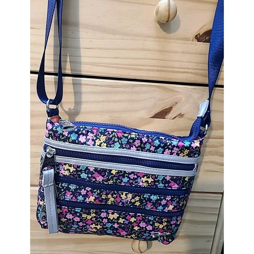 Rare Earth Stone Mountain Multicolor Floral Small Crossbody Bag EUC